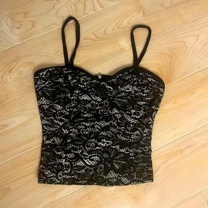 Corset-y Lacey top